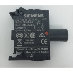 SIEMENS Siemens 3SU1401-2BC20-1AA0 Led Module Red 110V AC Screw Terminal