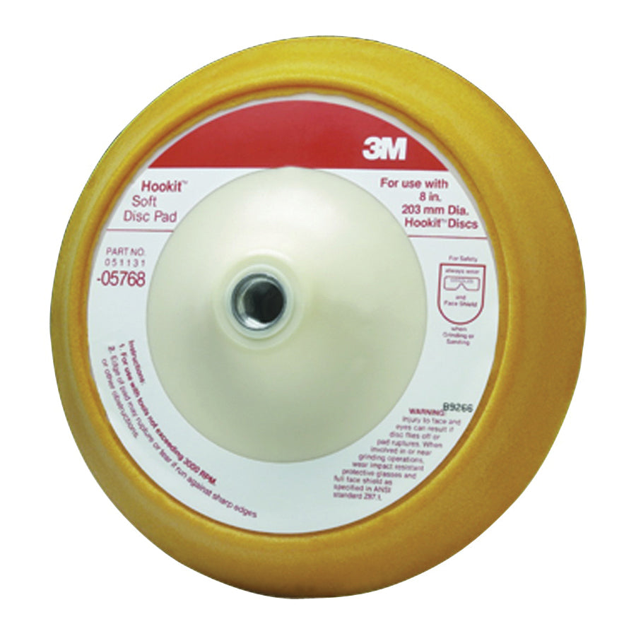 3M 3M 7000045673 Hookit Soft Disc Pad, 8 in Dia Pad, Hookit Attachment