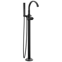 DELTA FAUCET Delta T4788-BLLHP-FL Floor Mount Tub Filler Trim Matte Black