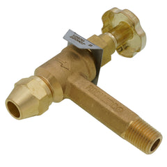 FIROMATIC Firomatic 12970 3/8 ODF Inlet x 1/4 MPT Outlet Fusible Burner Angle Valve (2 Long) Replacement MPN