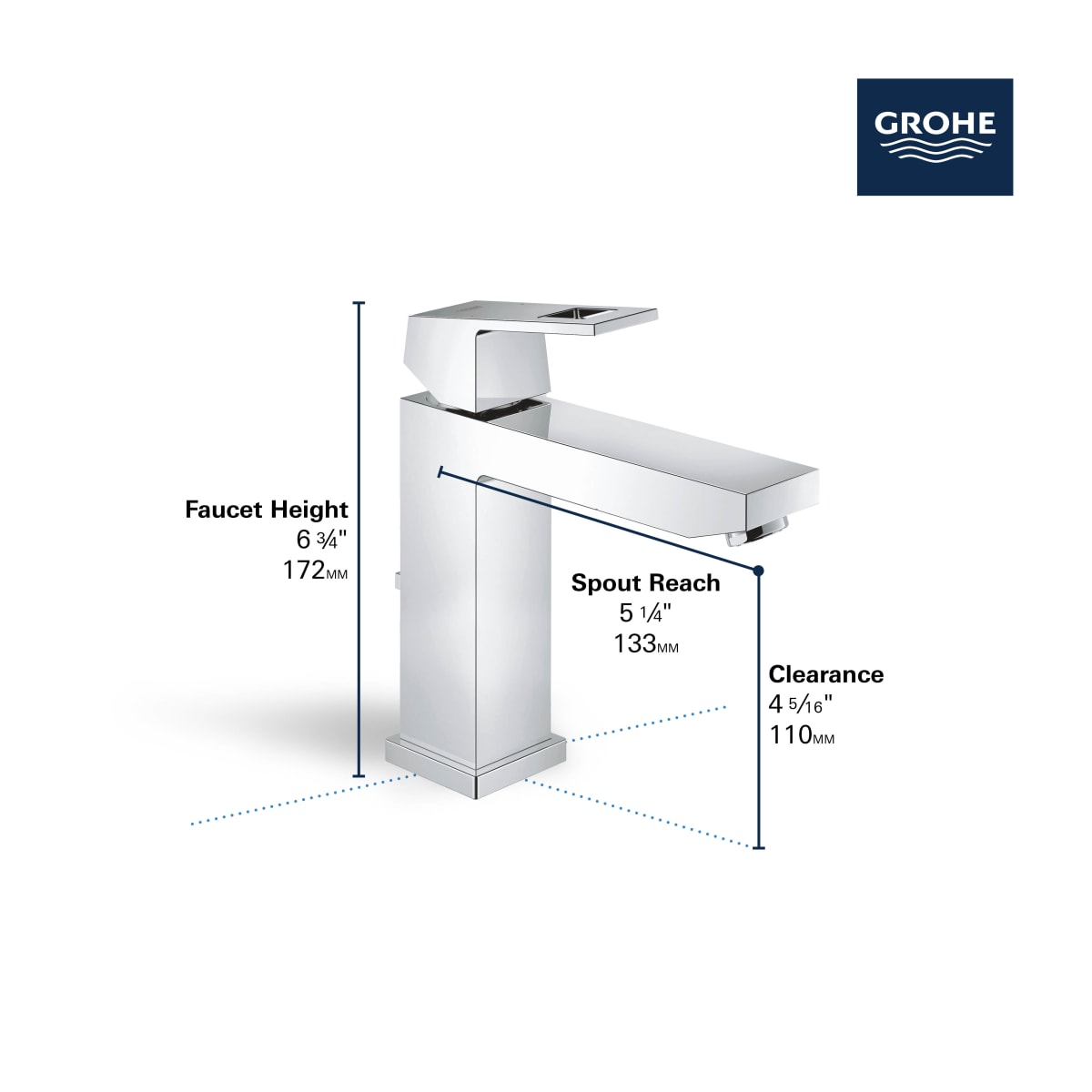 GROHE Grohe 23670GN0 Single Hole Single-Handle Bathroom Faucet 1.2 GPM