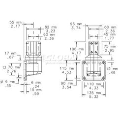 NVENT Hoffman CCS2WJVLG Wall Joint Vertical P. Arm Fits 45x60mm Replacement MPN
