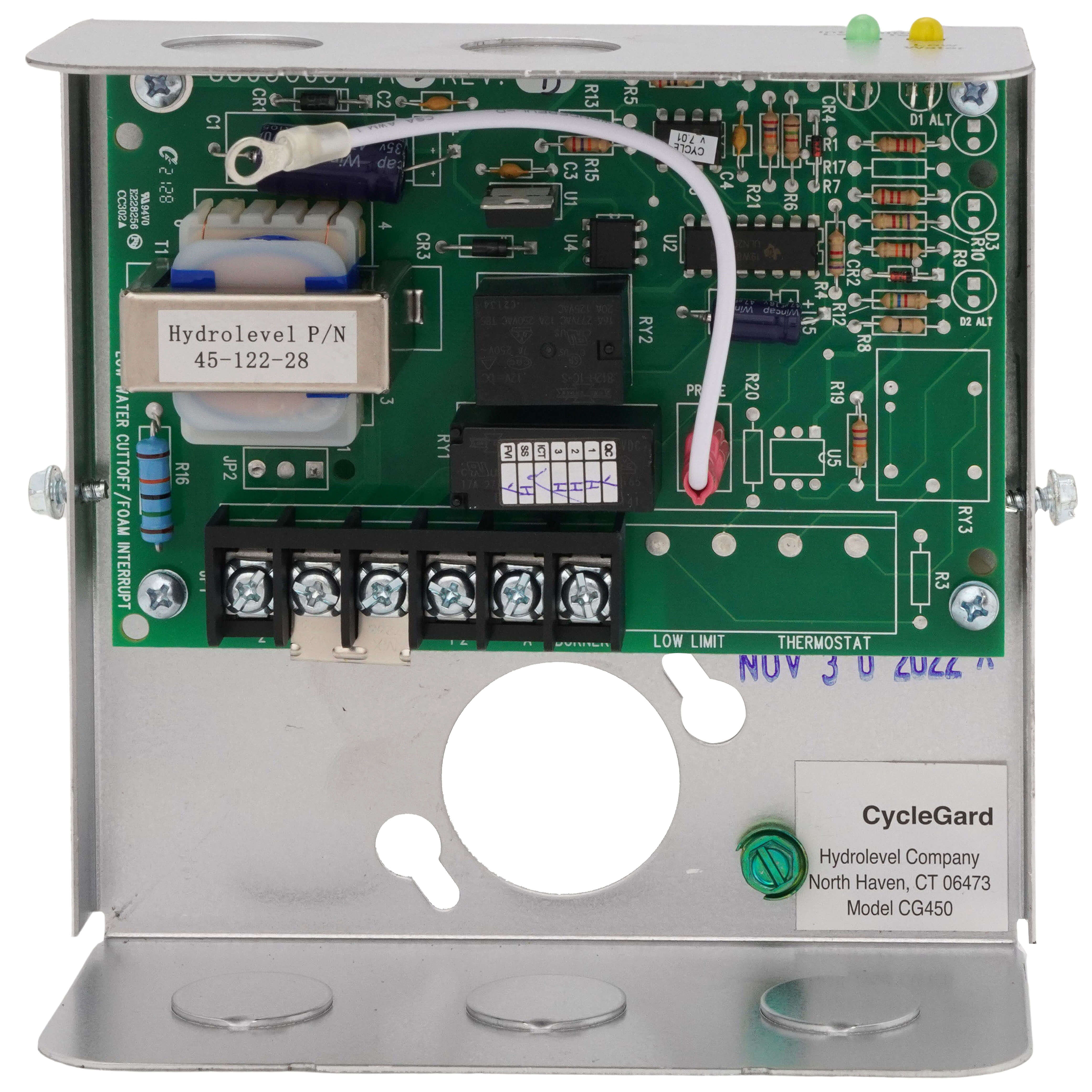HYDROLEVEL Hydrolevel 45-460-1560 CycleGard CG450-1560 Low Water Cutoff w/ 15 Minute Intermittent Level Test - 120V
