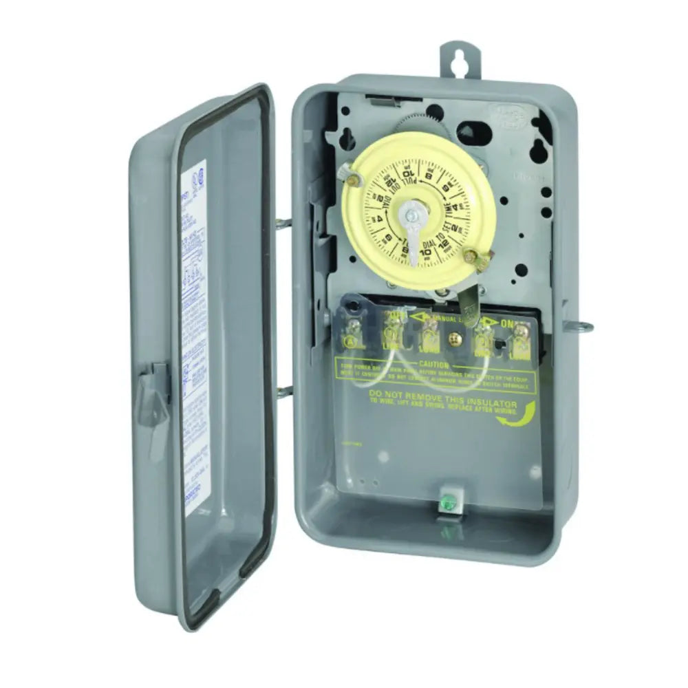 INTERMATIC Intermatic T102R 24-Hour Mechanical Time Switch 208/277VAC 60Hz SPST 1 Hour Interval