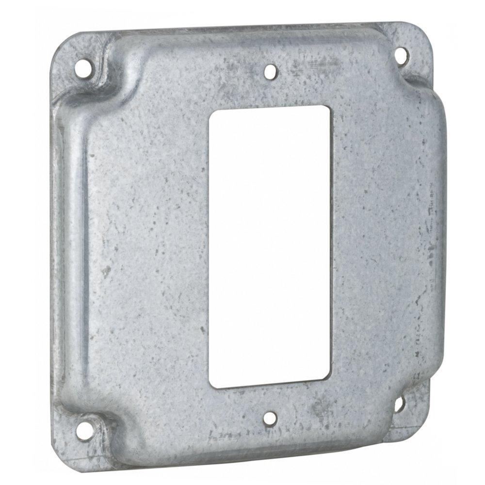 RACO RACO 808C Square Exposed Work Cover 4.19 in L x 4.19 in W x 1/2 in D