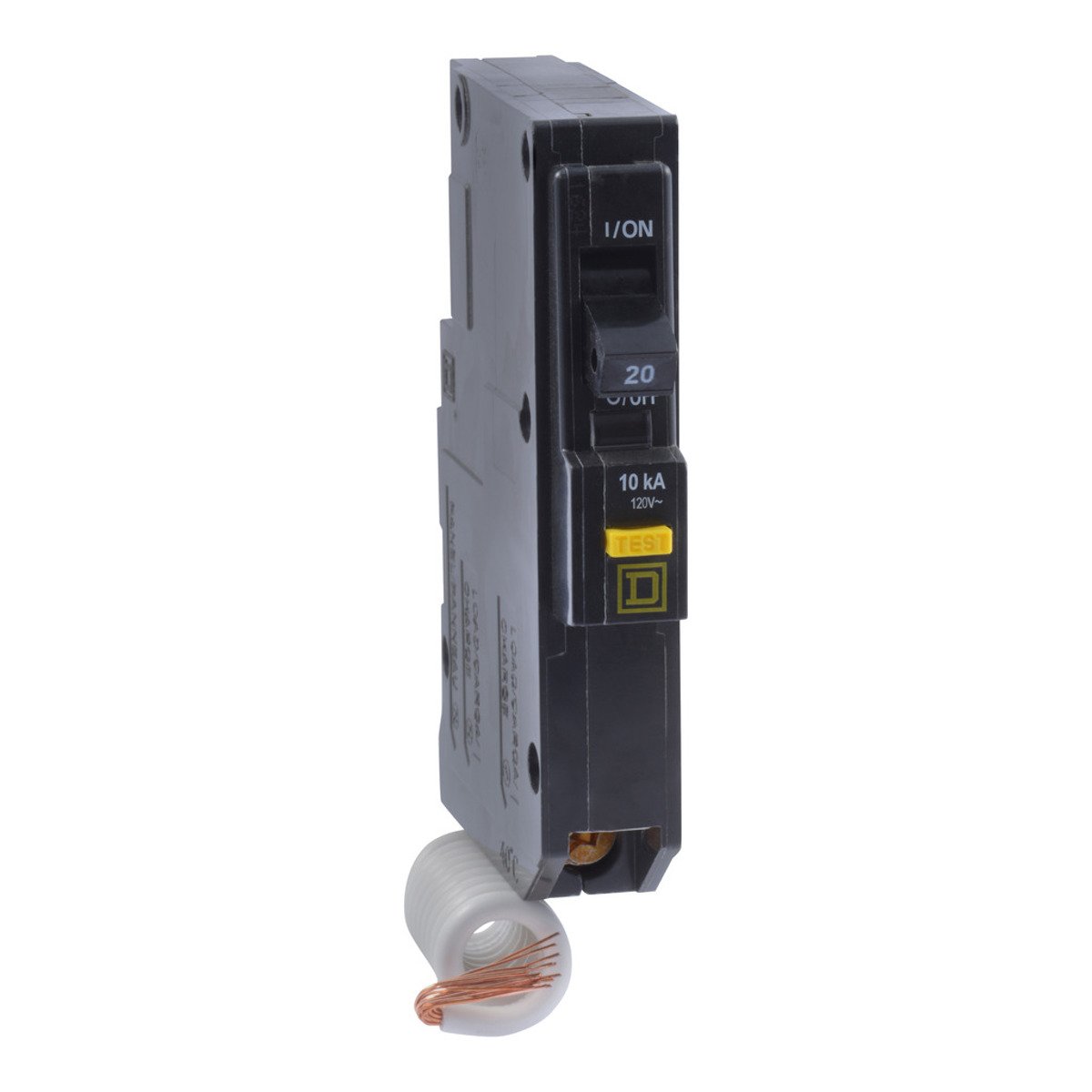 SCHNEIDER ELECTRIC Square D QO120GFICP Miniature Circuit Breaker 20A 1 Pole 120V