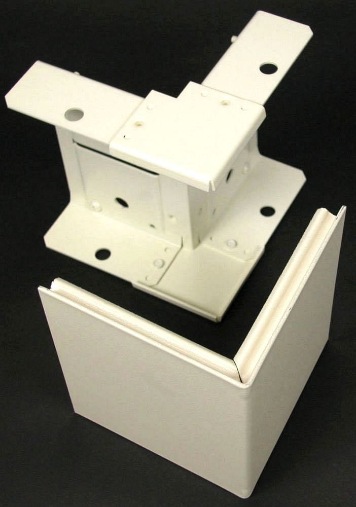 LEGRAND Wiremold G4018 4-1/8 Gray Steel Multiple Channel Raceway External Elbow