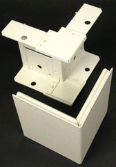 LEGRAND Wiremold G4018 4-1/8 Gray Steel Multiple Channel Raceway External Elbow