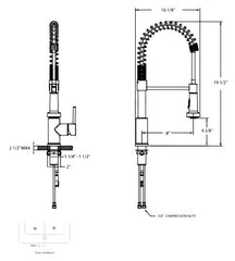 HUNTINGTON BRASS Huntington Brass K1824301-MPQ Kitchen Faucet 1.75 GPM