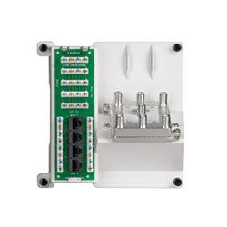 LEVITON Leviton 47603-DP6 Compact Series 4-Telephone, 4-Data, and 6-Way Video Panel