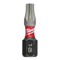 MILWAUKEE Milwaukee 48-32-4436 SHOCKWAVE T25 TORX 1 In. Insert Impact Screwdriver Bit (2-Pack)