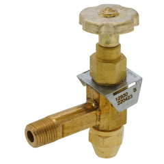FIROMATIC Firomatic 12930 3/8 ODF Inlet x 1/4 MPT Outlet Fusible Burner Angle Valve 1-1/4 Long
