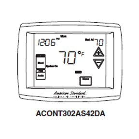 AMERICAN STANDARD ACONT302AS42DA THERMOSTATS