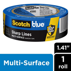 3M 3M 7100184850 ScotchBlue Sharp Lines Painter's Tape (1.41 in x 60 yd / 1 Roll/Pack)