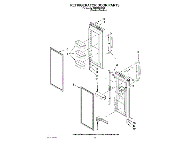 WHIRLPOOL 13107319SQ FOAM MEDIA ROLLS & PADS