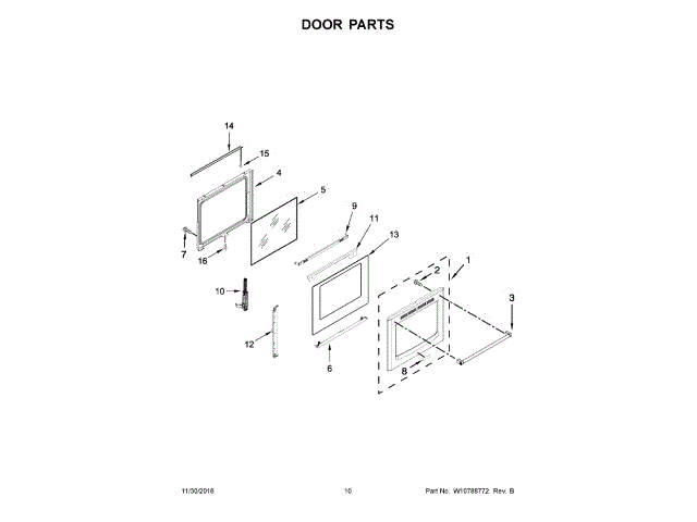 WHIRLPOOL W11028218 WALL BRACKETS & PARTS