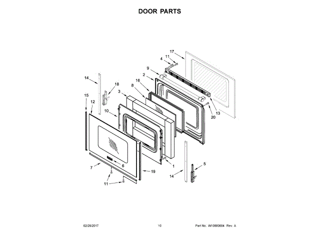 WHIRLPOOL W11093902 AIR VENTS