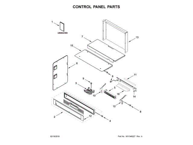 WHIRLPOOL W11093255 DISPLAY CONTROL BOARDS