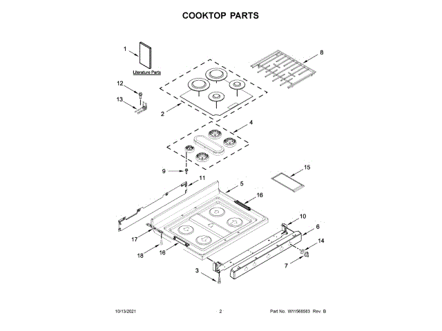WHIRLPOOL W11174696 KNOBS AND DIALS