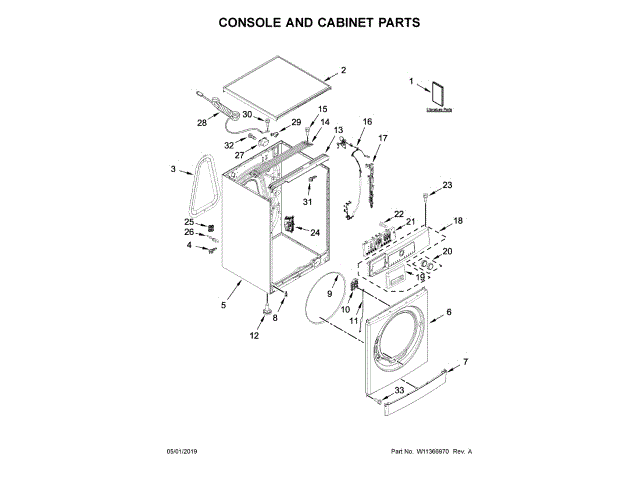WHIRLPOOL W11170566 HANDLES