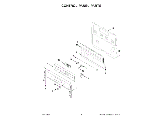 WHIRLPOOL W11165552 CONTROL BOARDS