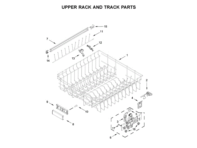 WHIRLPOOL W11179755 WALL BRACKETS & PARTS