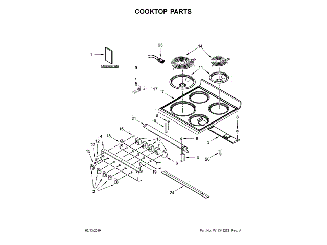 WHIRLPOOL W11176350 WIRING HARNESSES