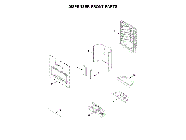 WHIRLPOOL W11192301 AIR CLEANER REPLACEMENT PARTS