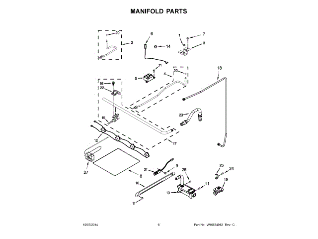 WHIRLPOOL W11220387 GAS VALVES