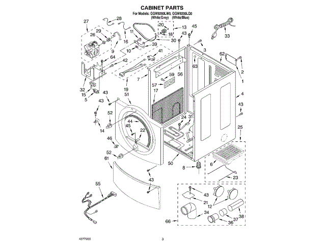 WHIRLPOOL W11222083 POWER & EXTENSION CORDS