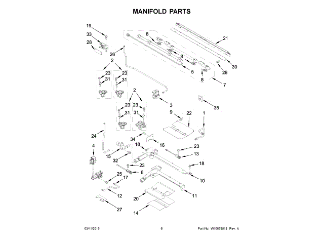 WHIRLPOOL W11208293 AIR CLEANER REPLACEMENT PARTS