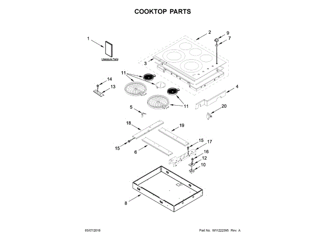 WHIRLPOOL W11222053 KNOBS AND DIALS