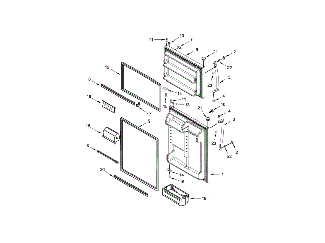 WHIRLPOOL W11240388 HANDLES