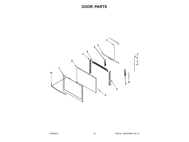 WHIRLPOOL W11232008 AIR CLEANER REPLACEMENT PARTS