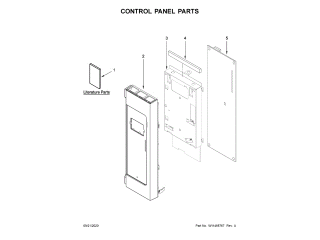 WHIRLPOOL W11252185 AIR CLEANER REPLACEMENT PARTS