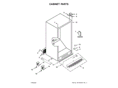 WHIRLPOOL W11316683 MOTOR PARTS