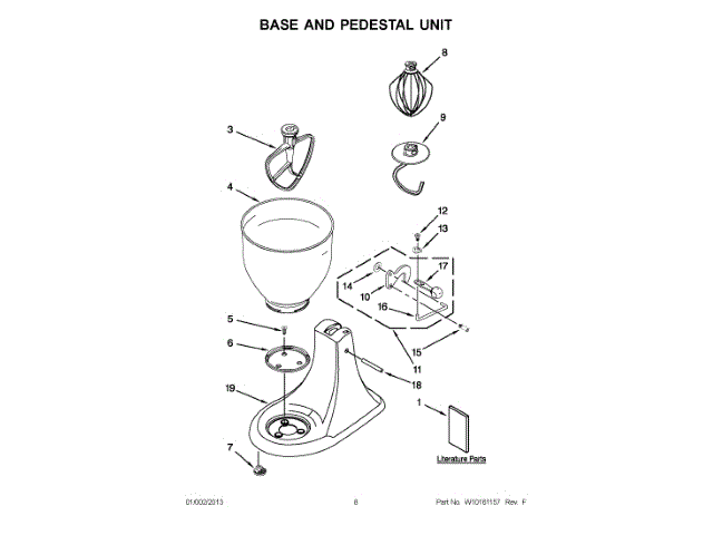 WHIRLPOOL W11316221 MIXERS