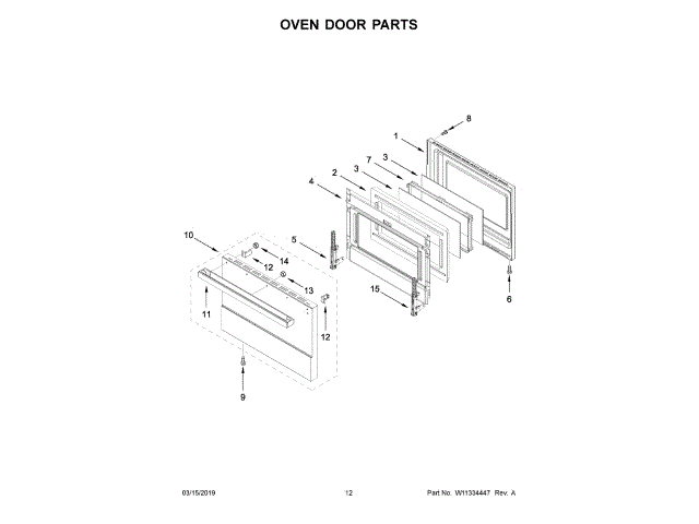 WHIRLPOOL W11315556 AIR CLEANER REPLACEMENT PARTS