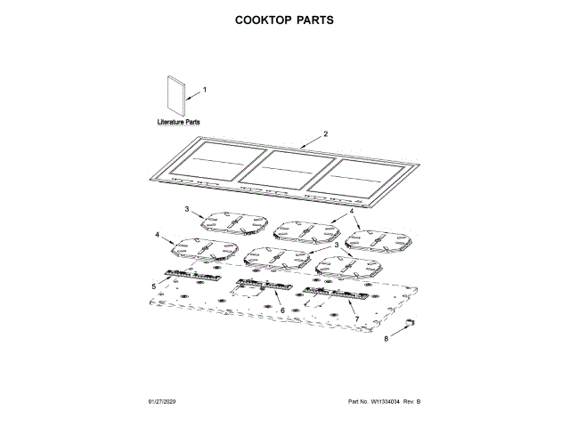 WHIRLPOOL W11333468 STOVES AND OVENS