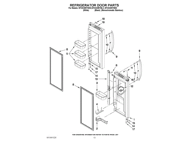WHIRLPOOL W11379148 AIR CLEANER REPLACEMENT PARTS