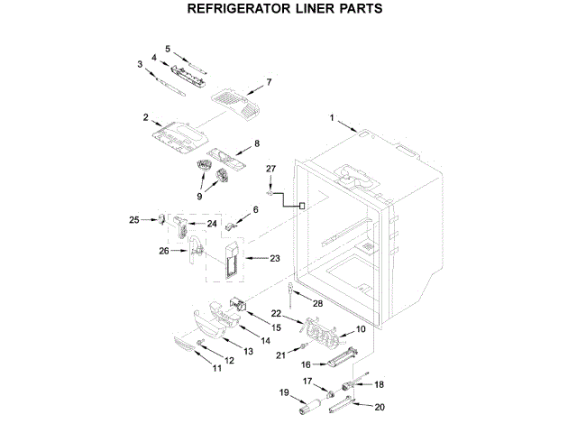WHIRLPOOL W11361728 AIR CLEANER REPLACEMENT PARTS