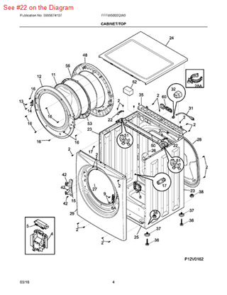 ELECTROLUX 134648500 AIR CLEANER REPLACEMENT PARTS