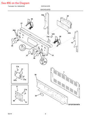 ELECTROLUX 316445605 DISPLAY CONTROL BOARDS