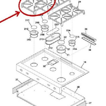 ELECTROLUX 5304509384 GENERAL EQUIPMENT HARDWARE