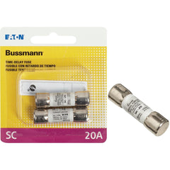 EATON Bussmann BP/SC-20 Bussmann 20A Midget Cartridge Time Delay Cartridge Fuse (2-Pack)