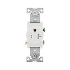 EATON Cooper Wiring Device TR1877W-BXSP Commercial Grade Tamper-Resistant Straight Blade Single Receptacle 20-Amp 125-Volt AC NEMA 5-20R