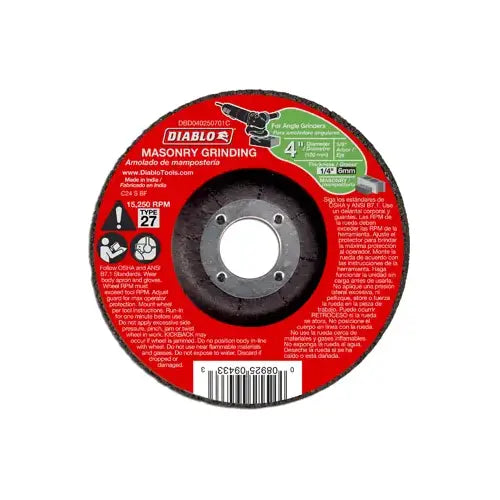 DIABLO DBD040250701C GRINDING & CUT OFF WHEELS