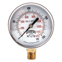 WINTERS INSTRUMENTS PEM216LF PRESSURE GAUGES