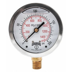 WINTERS INSTRUMENTS PFQ806LF PRESSURE GAUGES