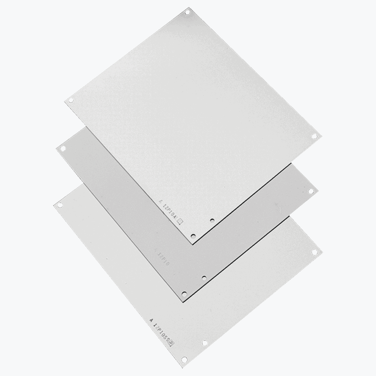 HOFFMAN nVent HOFFMAN A12P10 Junction Box Panel, fits 12x10 in